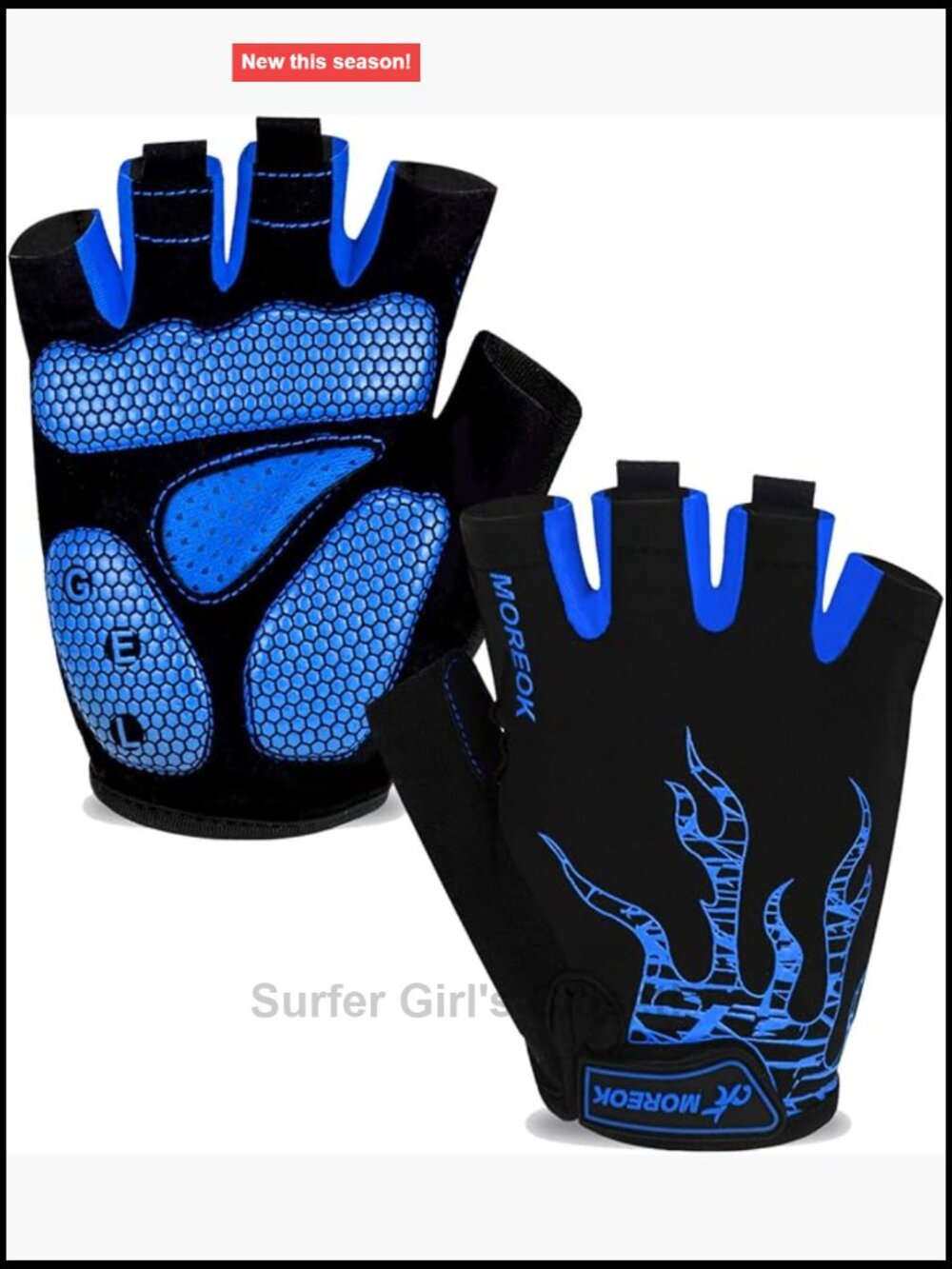 Half Finger Gel Cycling Gloves for Men Women Gym Workout Motorcycle
